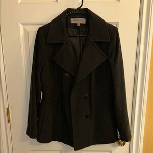 Anne Klein Dark Gray Peacoat